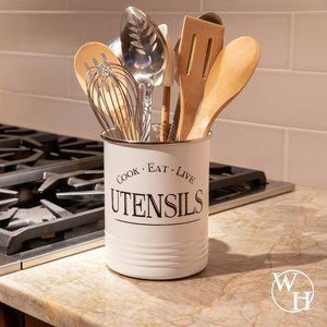 Walford Home Kitchen Utensil Holder - White